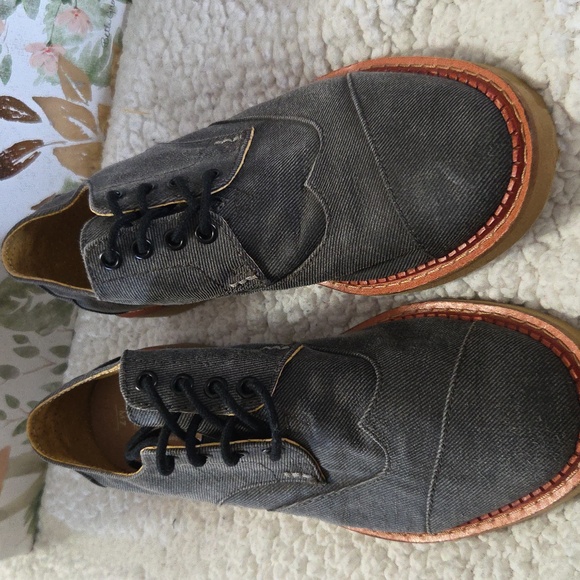 NWOT TOMS BROQUE ASH AVIATOR OXFORDS - Picture 1 of 7